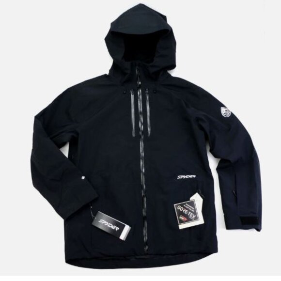 Spyder Jagged Gore-Tex Men's Jacket Shell Snowboarding Skiing Waterproof Black - Picture 1 of 16